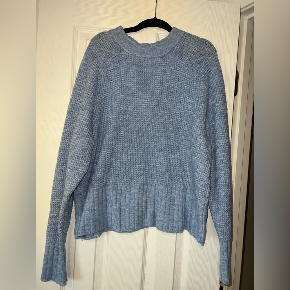 Target A New Day Waffle Baby Blue Sweater